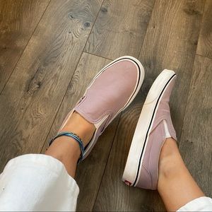 Lilac slip on vans
